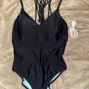 Prana Black One-Piece Swimsuit